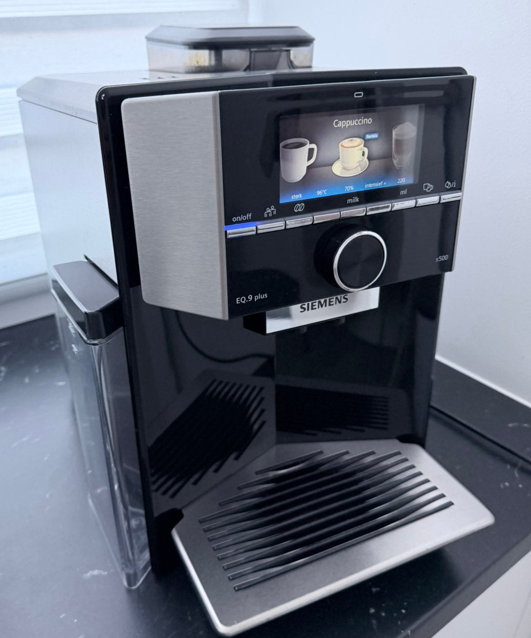 Siemens eq.9 plus s500 volautomatische espressomachine, Ophalen, Zo goed als nieuw, Koffiemachine