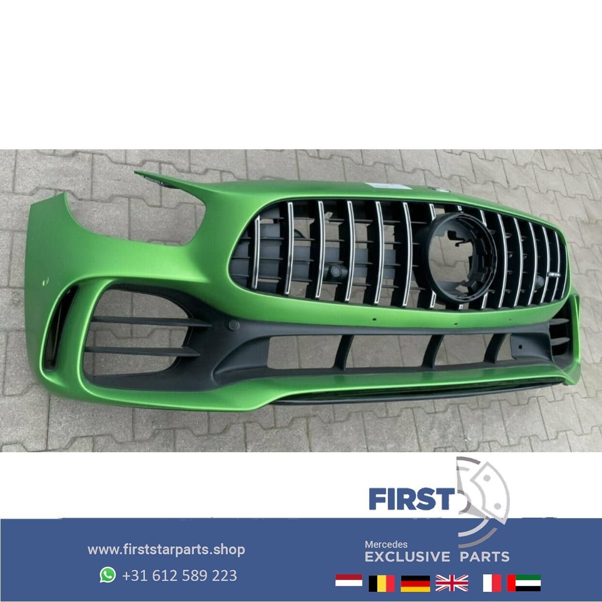 GTR A1908858500 W190 GT - R AMG FACELIFT VOORBUMPER COMPLEET, Gebruikt, -, Voor, Ophalen of Verzenden