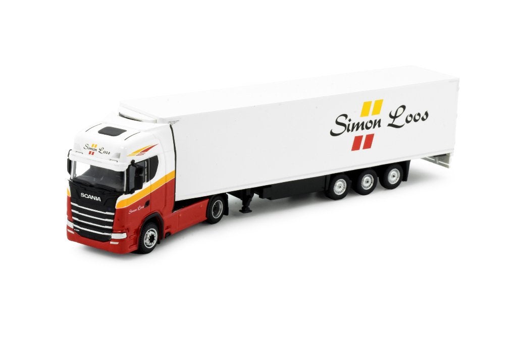 Tekno 1:87 Scania Next Gen  Simon Loos trekker oplegger, Ophalen of Verzenden, Nieuw, Bus of Vrachtwagen, Overige merken