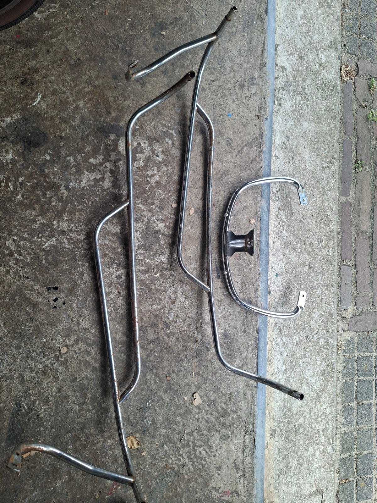 Chroom Beugelset voor VESPA LX, Ophalen of Verzenden, Gebruikt, Overige typen, Onbekend