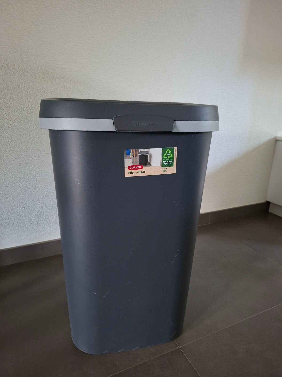 Curver prullenbak 50 liter Mistral Flat, Ophalen, 50 – 75, Kunststof, Gebruikt