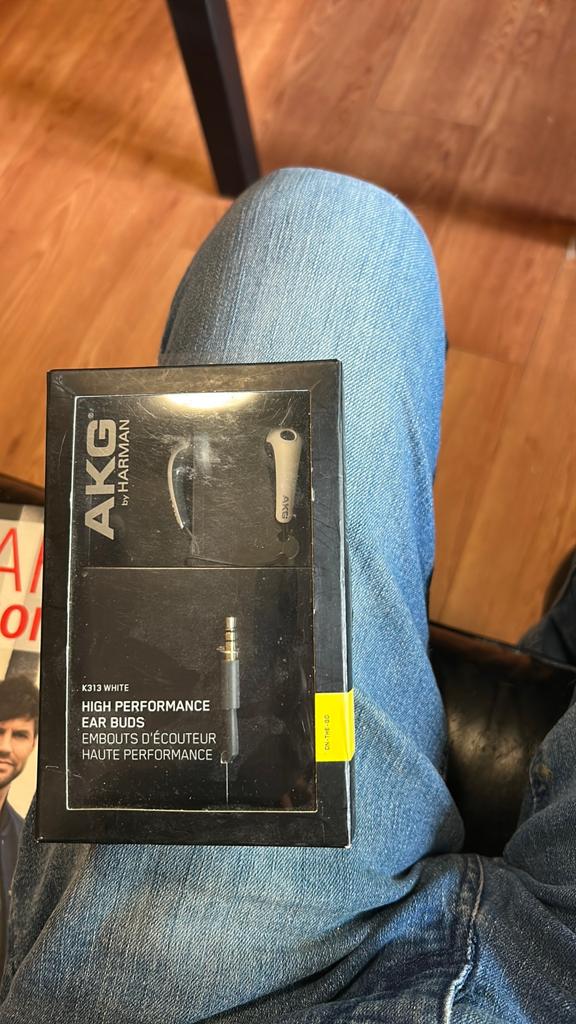 AKG K313 White High Performance Ear Buds (Nieuw), Ophalen of Verzenden, Nieuw, Overige merken