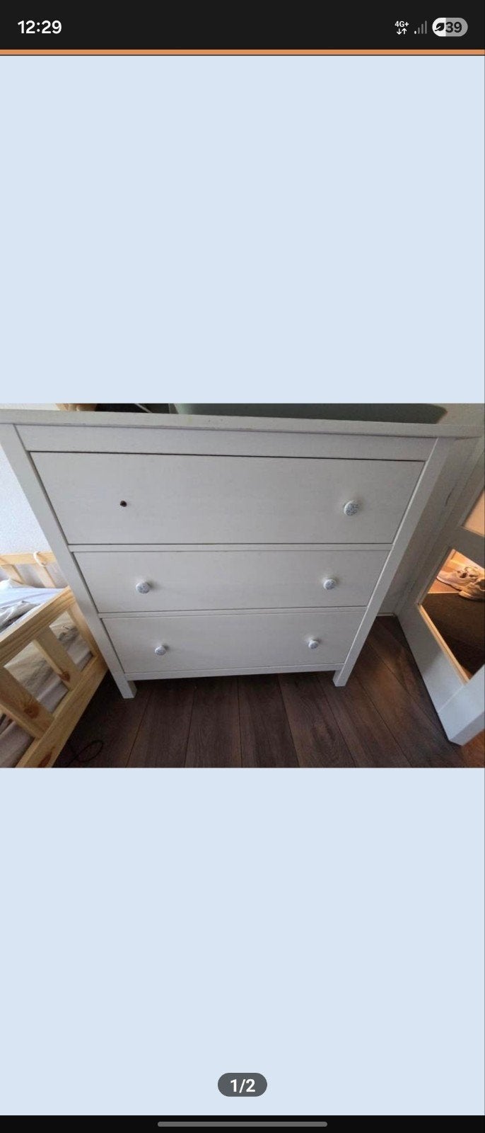 Hemnes ikea kast, Ophalen, Gebruikt, 50 tot 100 cm, 3 of 4 laden