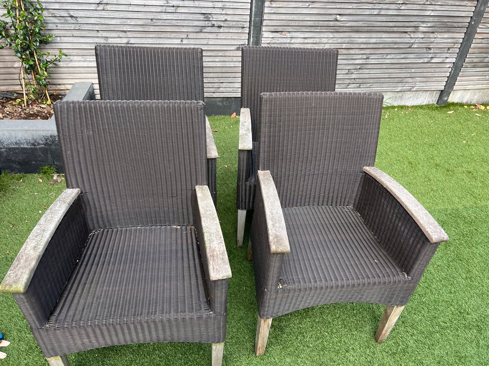 4 Seasons Outdoor tuinstoelen (4 stuks), Tuin en Terras, Tuinstoelen, Ophalen, Gebruikt, Wicker