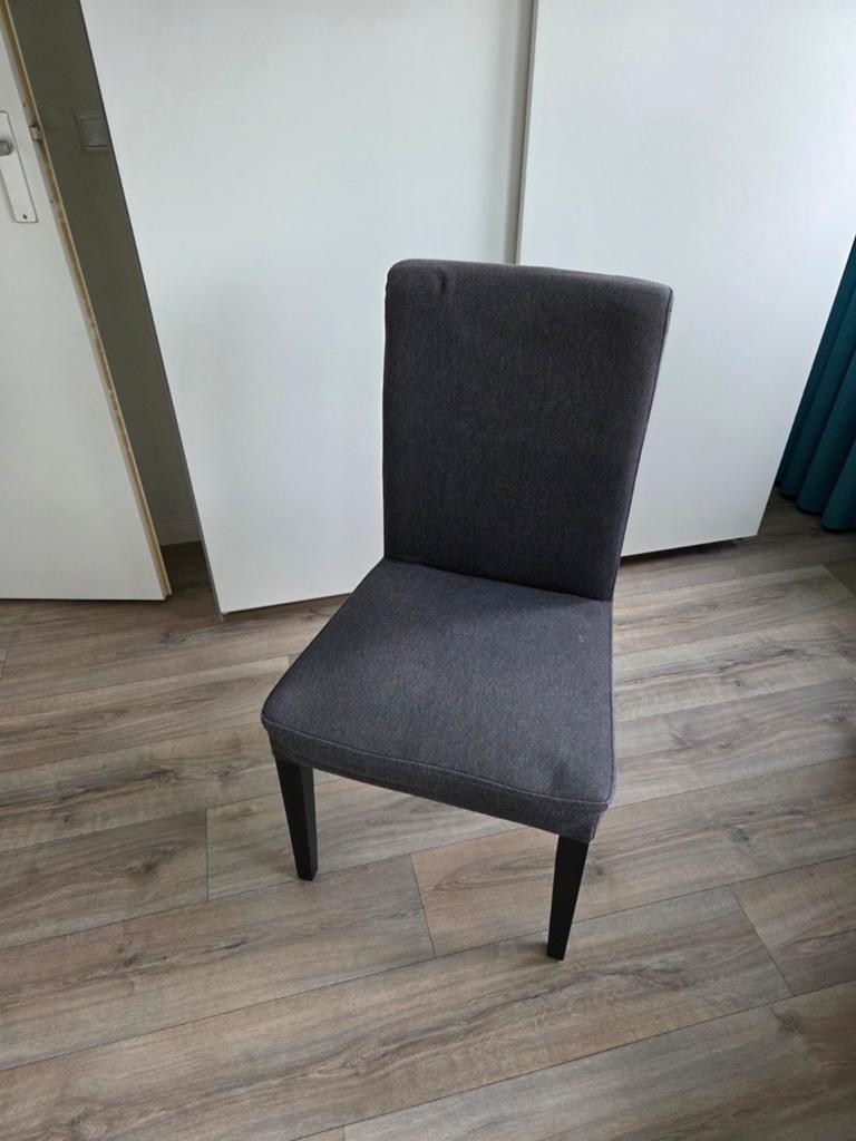 2x Ikea Hendriksdal stoelen teab, Ophalen, Twee, Zwart, Zo goed als nieuw