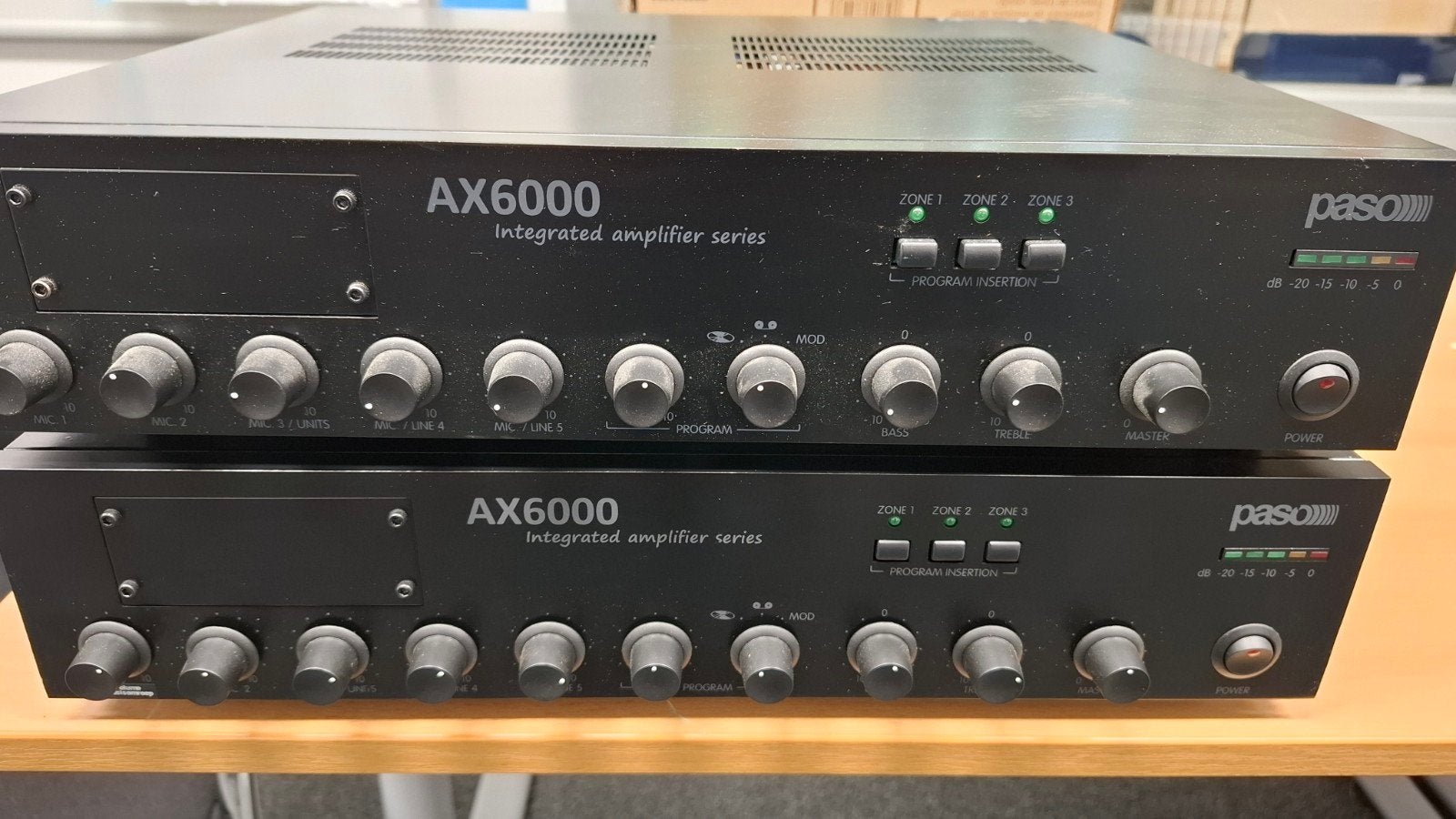 Paso AX6000 Geïntegreerde Versterker Serie, Ophalen, Gebruikt