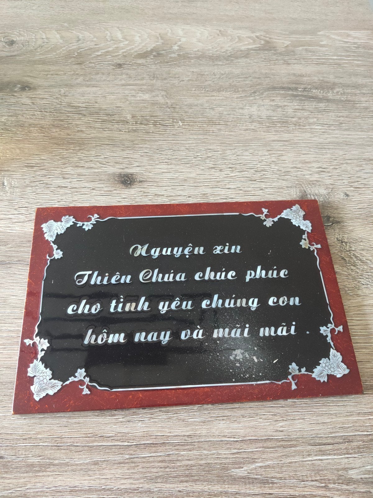 Vietnamese Christelijke Wanddecoratie, Ophalen of Verzenden, Zo goed als nieuw