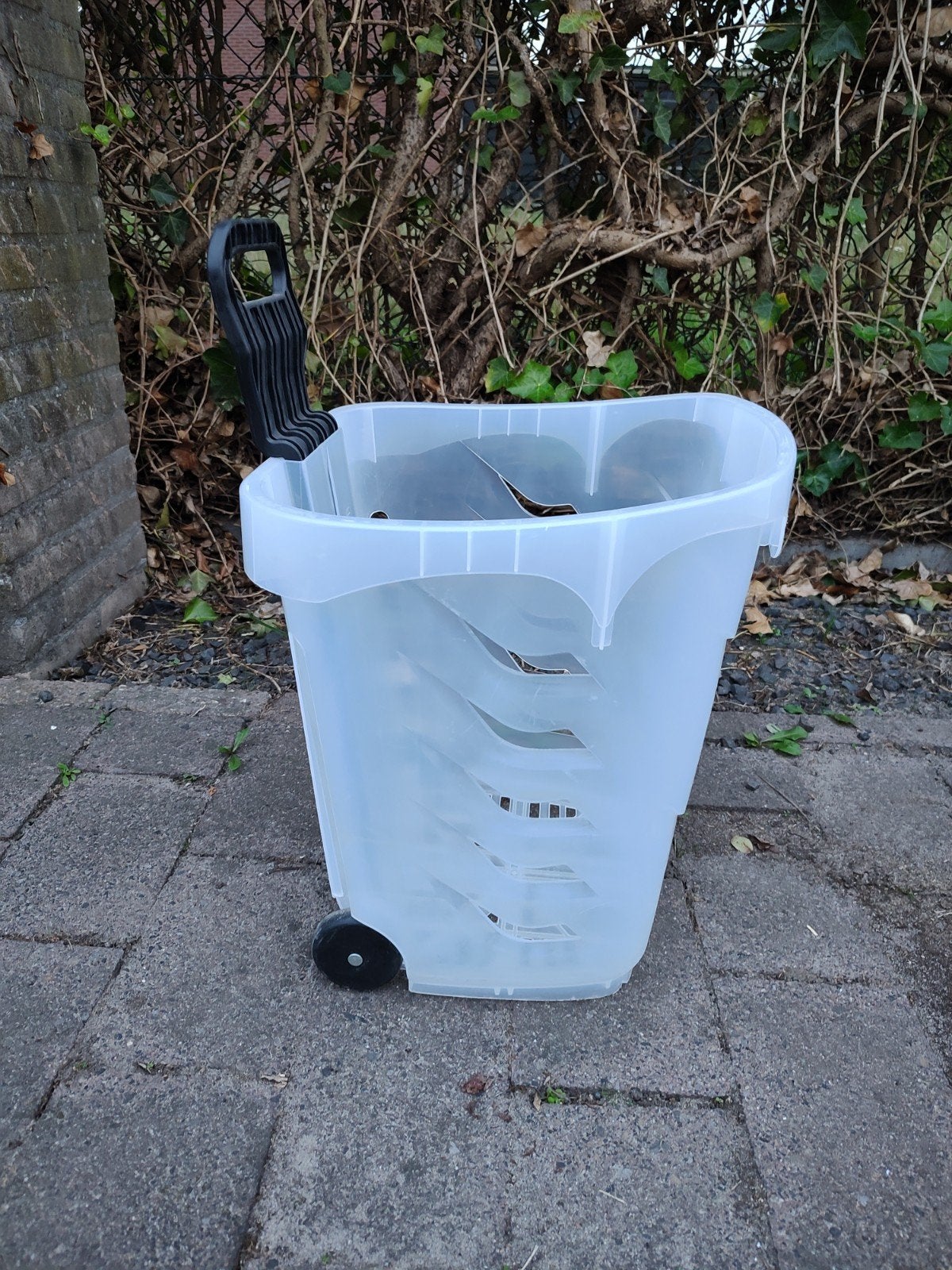 Winkelmand op wielen - trekmand, Ophalen, Gebruikt