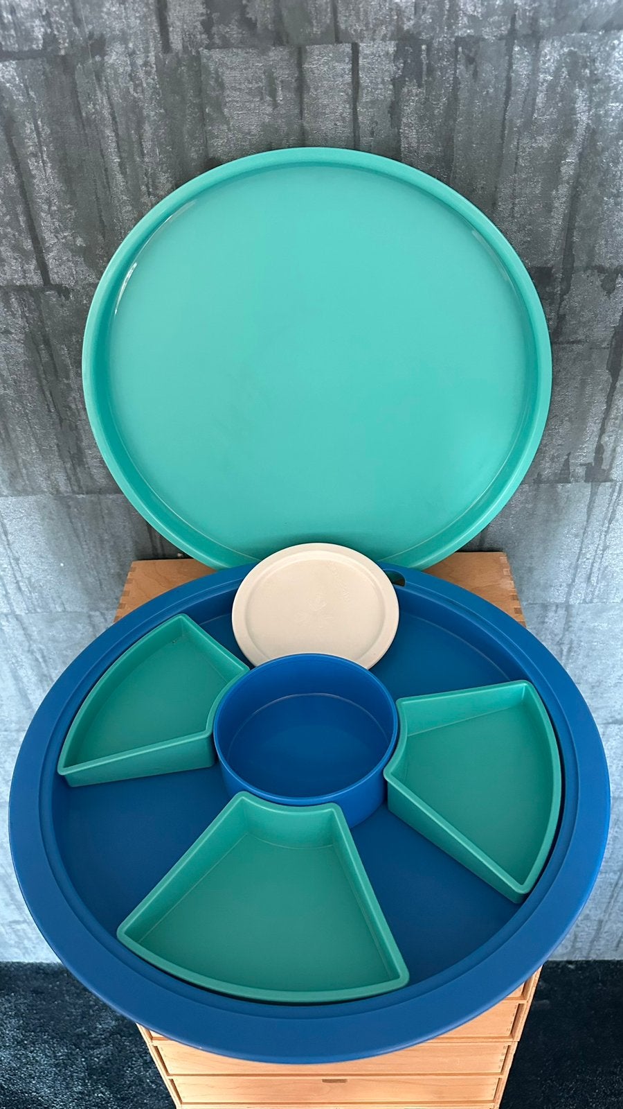 tupperware preludio serveerschaal nieuw, Ophalen of Verzenden, Nieuw, Blauw, Bewaardoos
