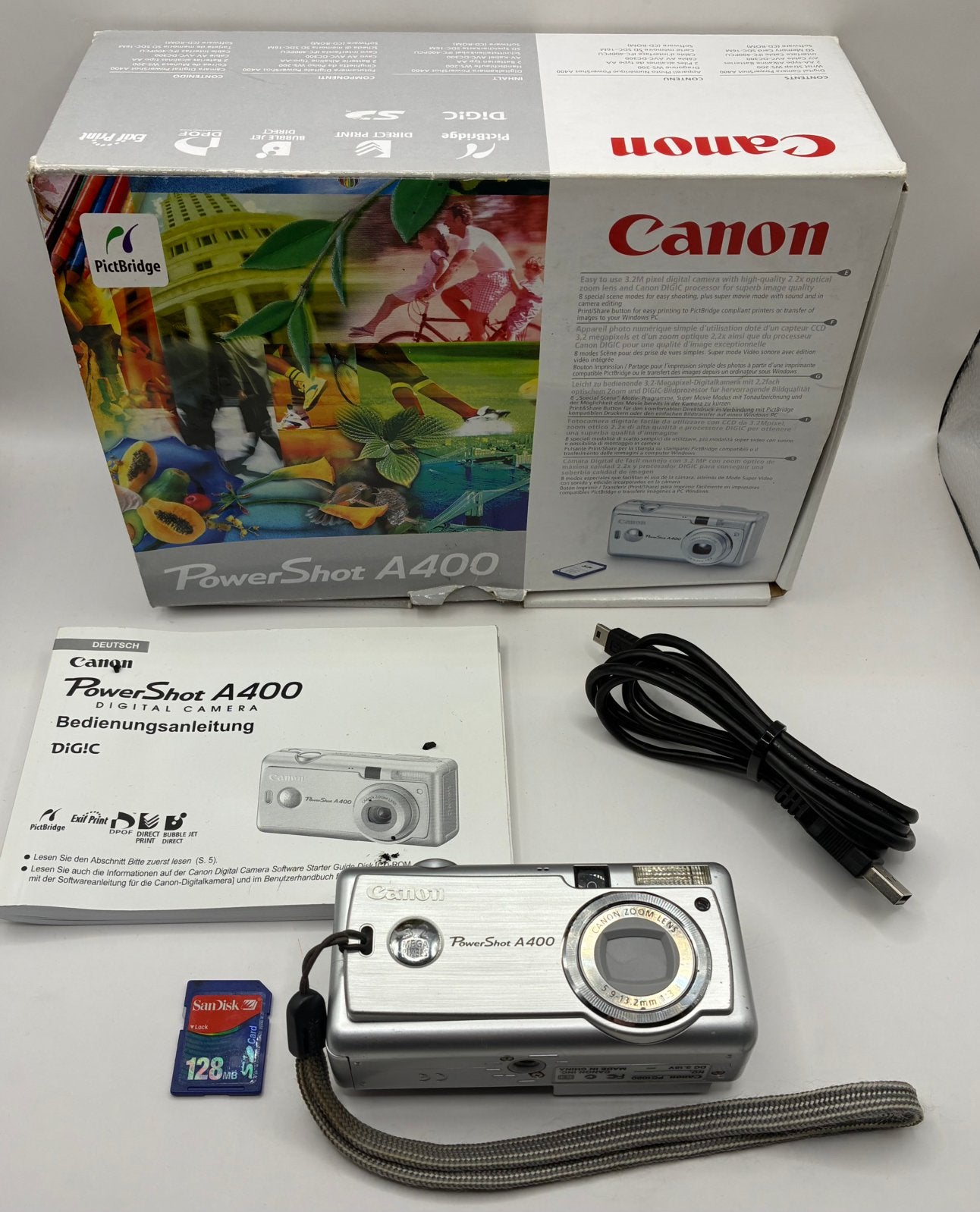 Canon PowerShot A400 - compact camera, Ophalen of Verzenden, Zo goed als nieuw, Canon, 4 t/m 7 keer