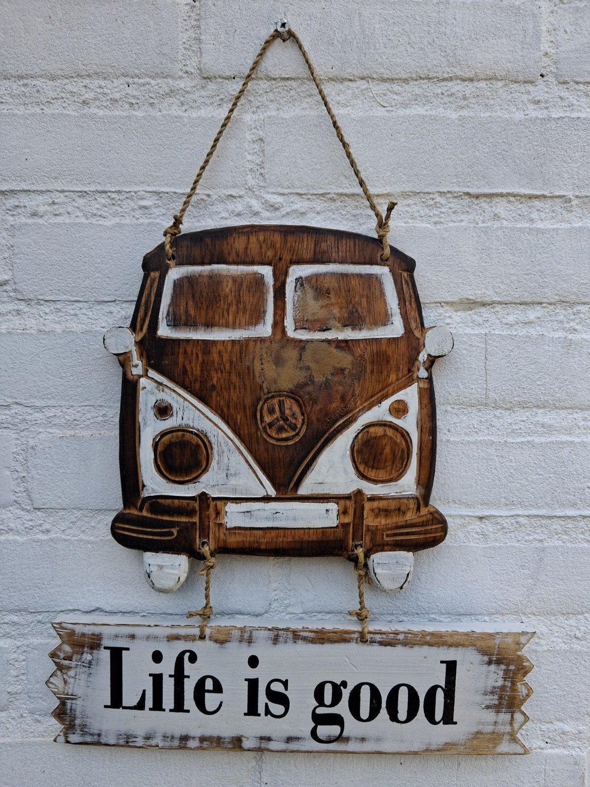 Ibiza Beach style vw bus wandbord life is good, Tuin en Terras, Verzenden, Nieuw, Varios, Nvt