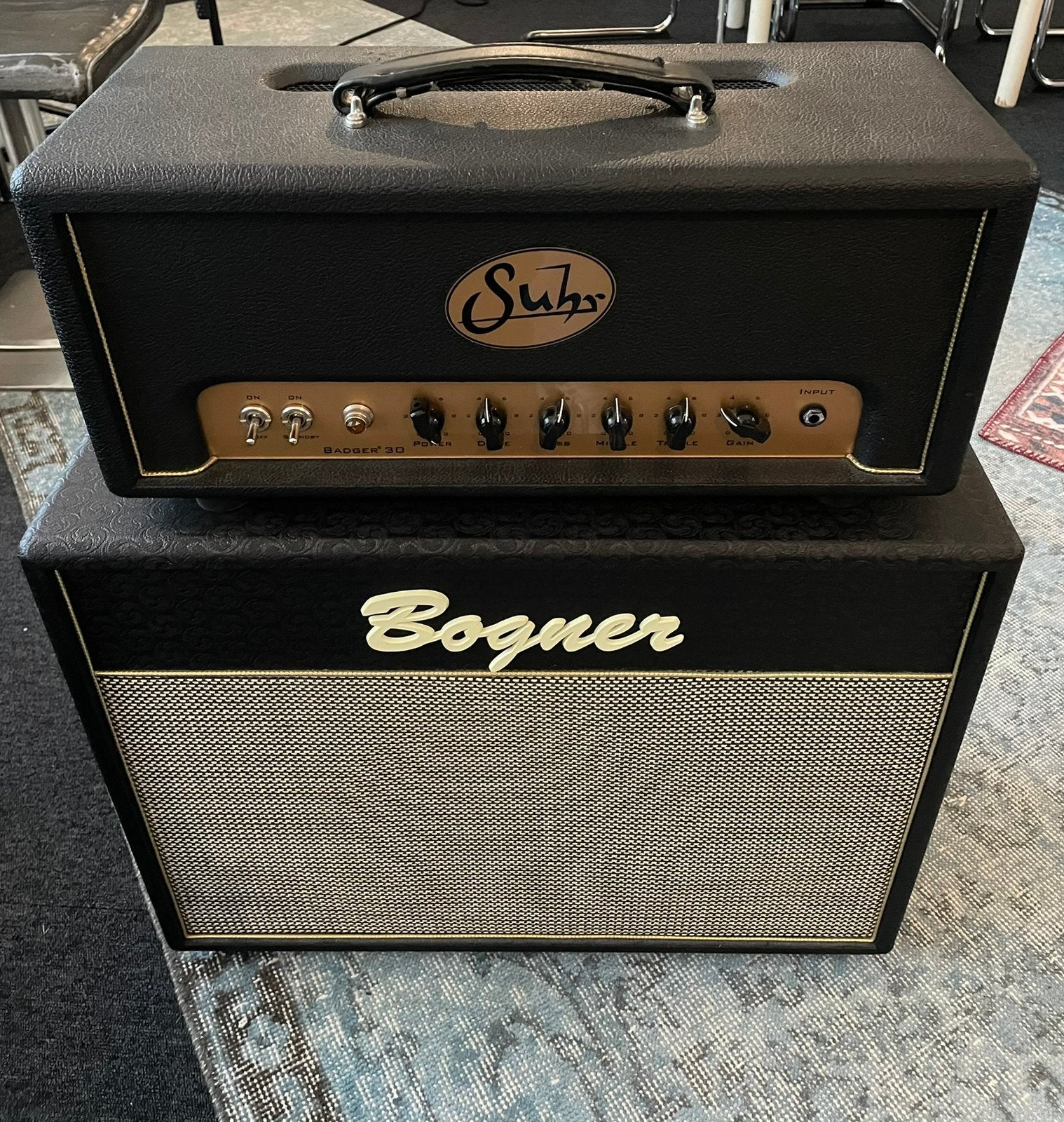 Suhr Badger 30 & Bogner 1x12 cps custom shop, Ophalen of Verzenden, Zo goed als nieuw, Minder dan 50 watt