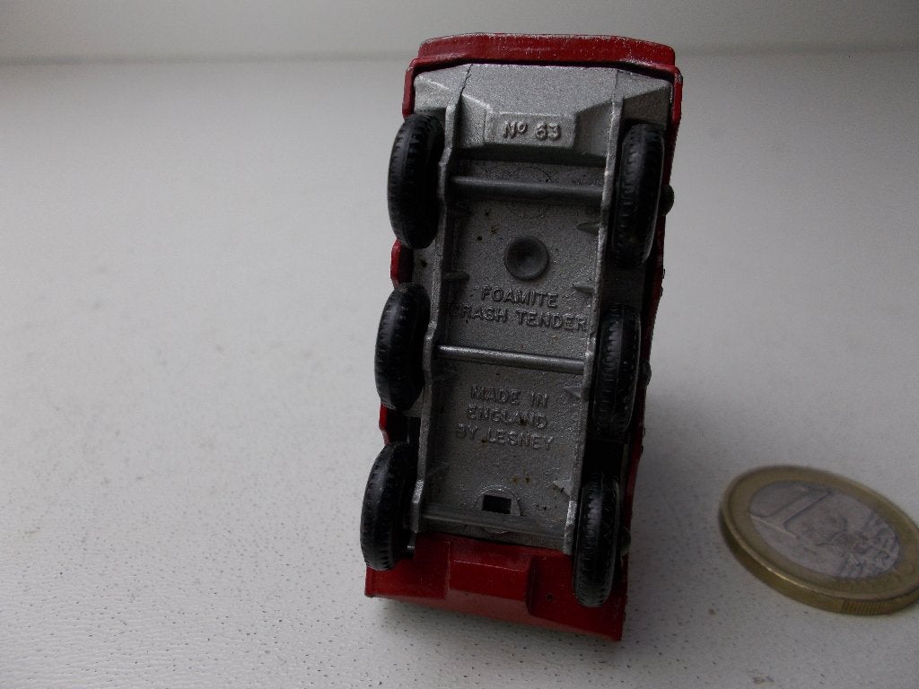 1964 Matchbox Lesney No. 63B FOAMMITE CRASH TENDER., Hobby en Vrije tijd, Modelauto's | 1:50, Ophalen of Verzenden, Gebruikt, Bus of Vrachtwagen