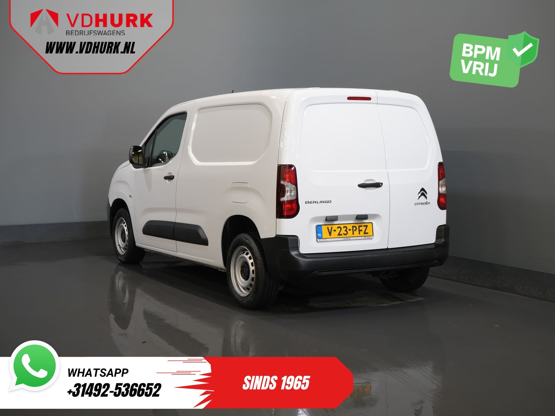 Peugeot Partner (Citroen Berlingo) 1.2 PureTech 110 pk BENZI, Voorwielaandrijving, Gebruikt, 1290 kg, Wit