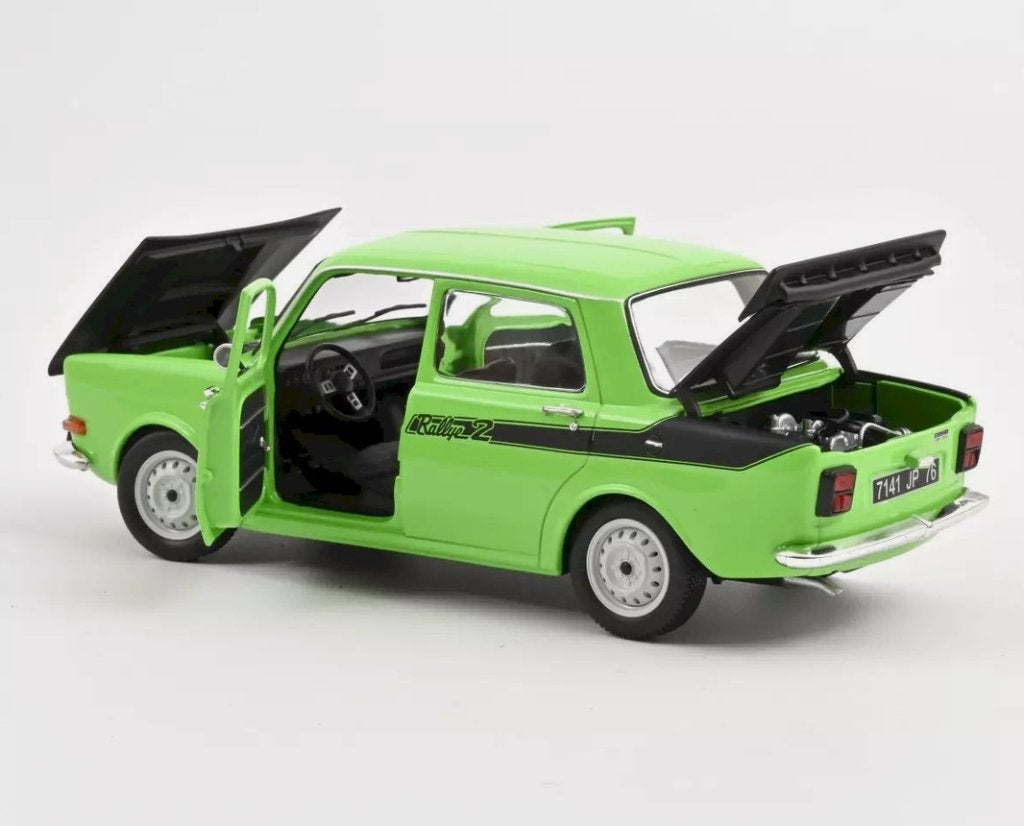Simca 1000 Rallye 2 1976 Racing Groen 1:18 NOREV ref. 185715, Verzenden, Nieuw, Auto, Norev