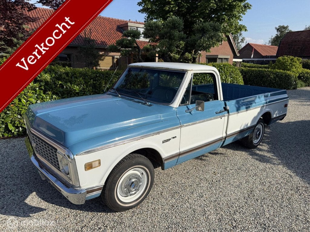 Chevrolet C10 Custom Deluxe V8 1971 3-on-the-Tree, Auto's, Oldtimers, Overige carrosserieën, Chevrolet, Overige brandstoffen, Bedrijf