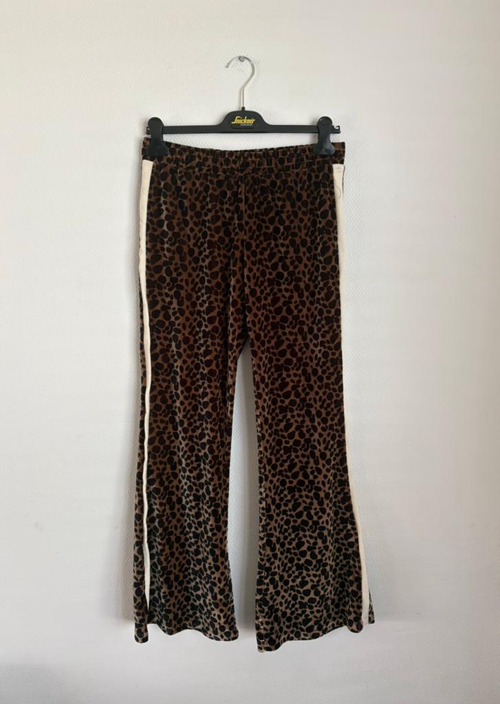 10 DAYS flared jogger panterprint met bies, maat S, Bruin, Nieuw, Ophalen of Verzenden, Maat 36 (S)