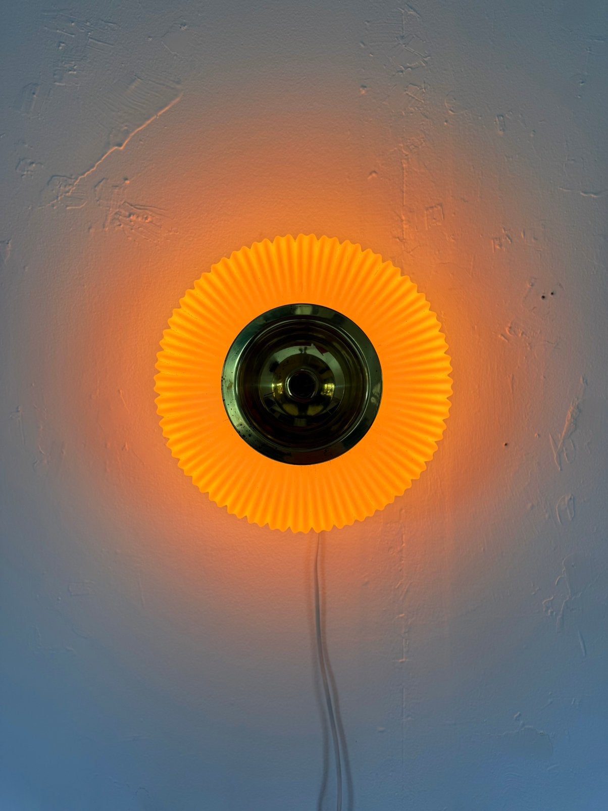 Vintage opaalglazen wandlamp, Glashütte Limburg ‘70, Gebruikt, Dimbaar, Glashütte Limburg, Glashütte Limburg