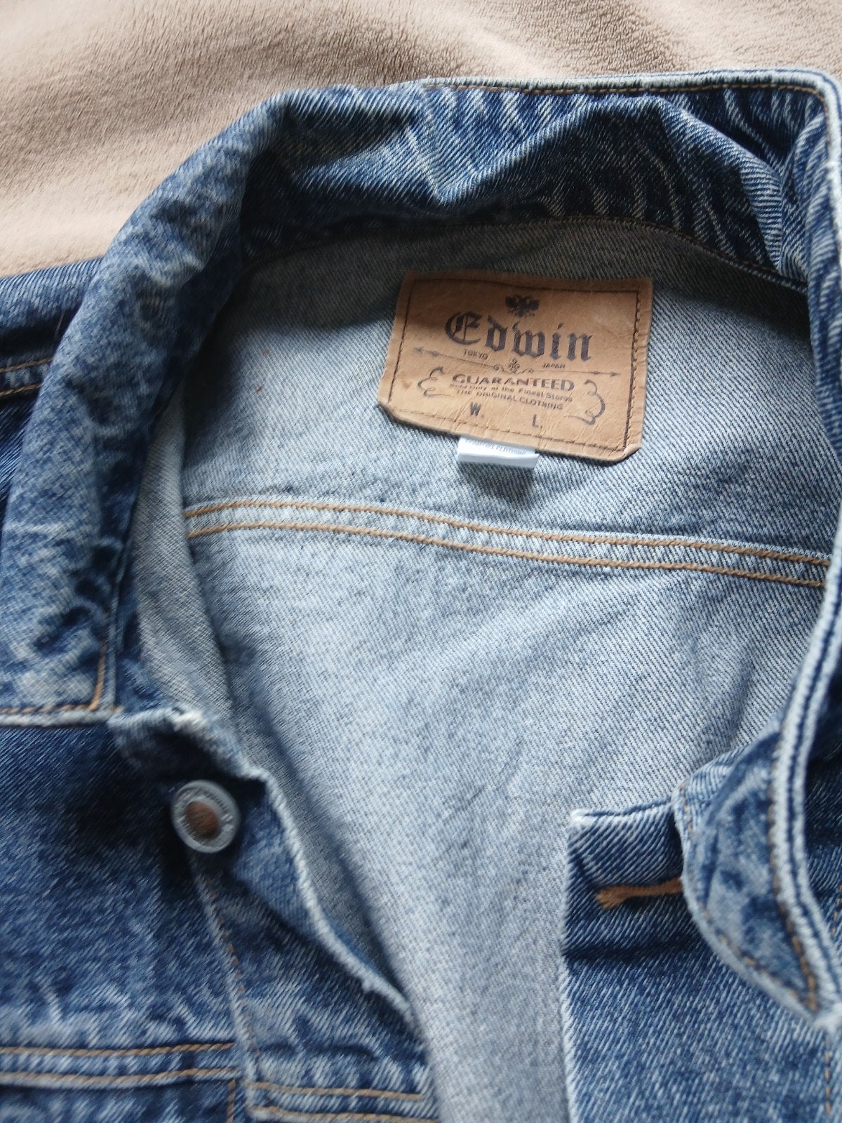 te koop 2 spijkerjacks merk Edwin en etam., Edwin en miss etam, Blauw, Maat 46/48 (XL) of groter, Ophalen of Verzenden
