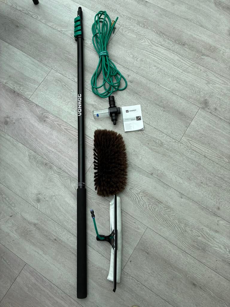 Nieuwe Telescoopwasborstel - 6,5m uitschuifbaar, Ophalen, Nieuw