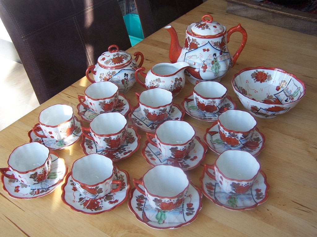 antiek theeservies, Ophalen