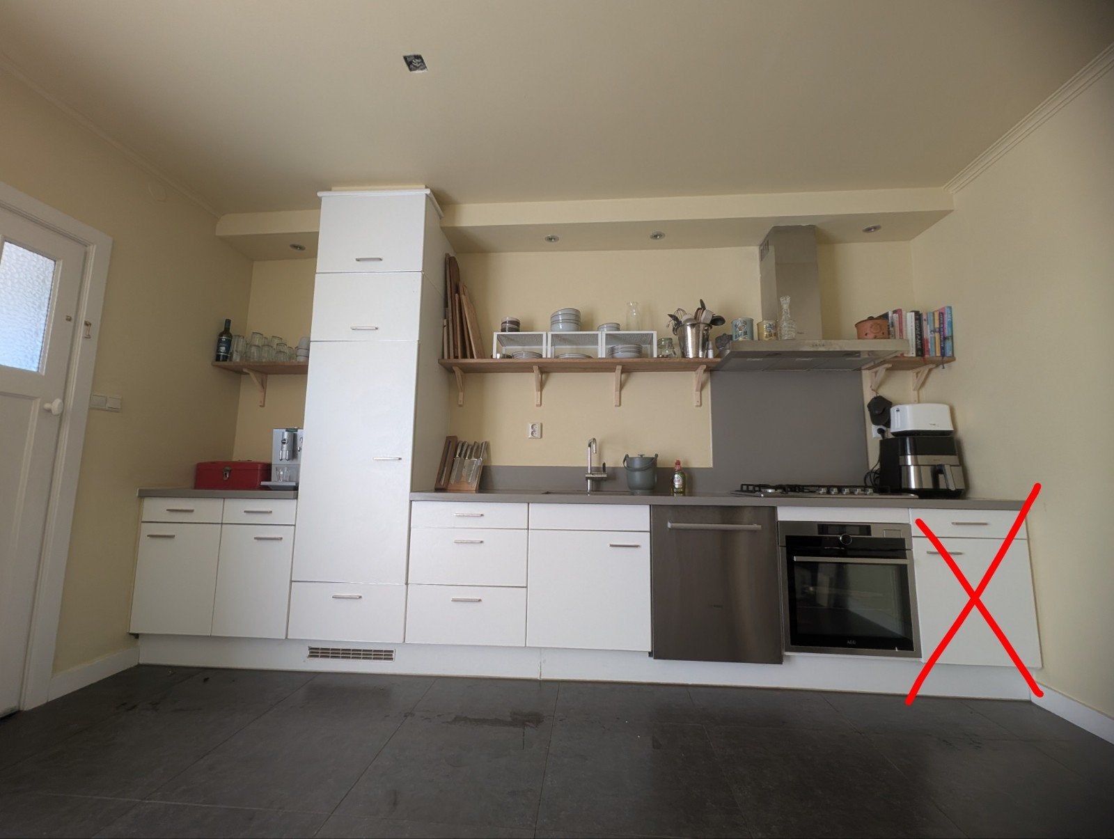 IKEA keukenKASTEN en plint (zonder keukenblad), Ophalen, Wit