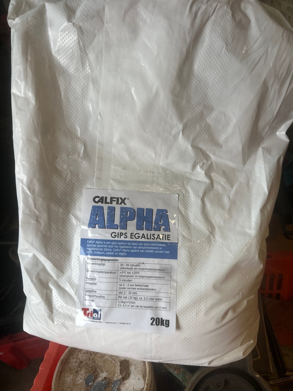Calfix Alpha Gips Egalisatie 5kg - Voor gladde wanden, Doe-het-zelf en Verbouw, Calfix, Calfix, Nieuw, Ophalen of Verzenden