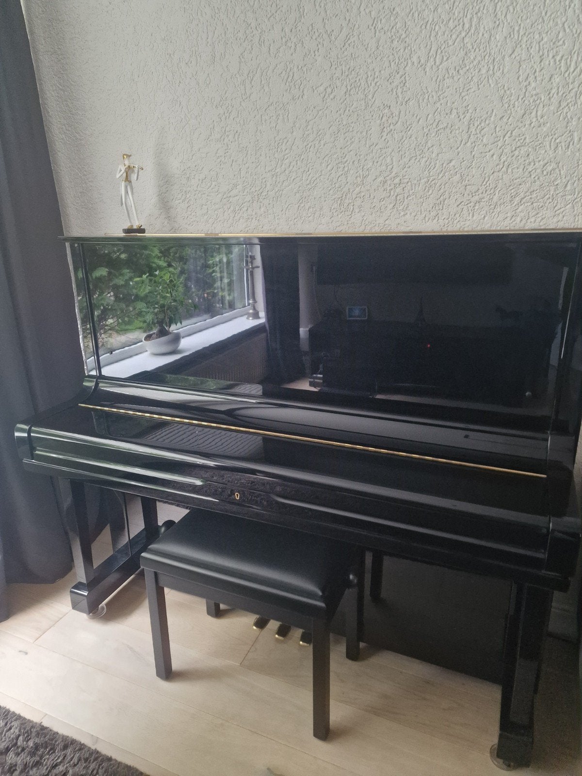 Yamaha U3 Piano Zwart Hoogglans, Muziek en Instrumenten, Piano's, Zwart, Ophalen of Verzenden, Zo goed als nieuw, Piano