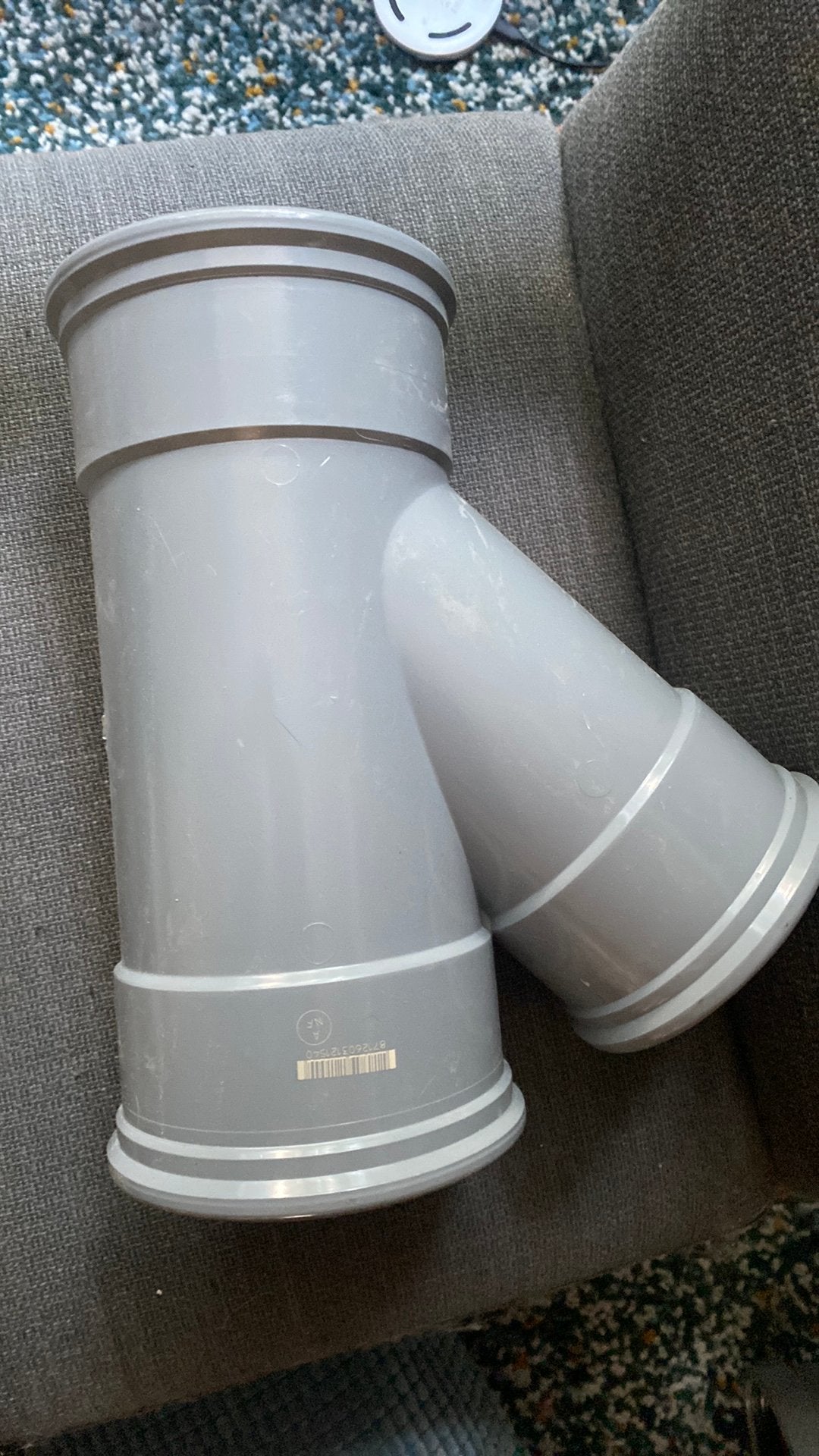 PVC buis 125 110 met 45 graden, Ophalen of Verzenden, Nieuw