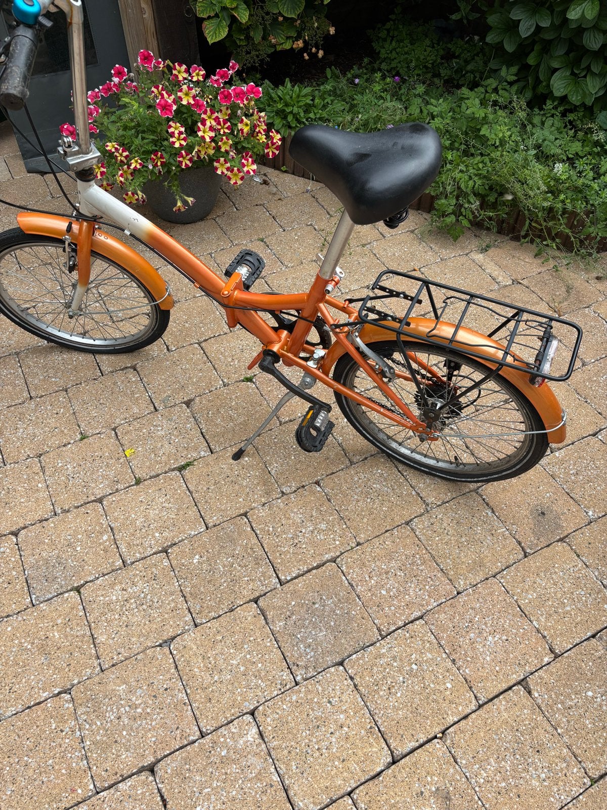 Opvouwbare fiets - Oranje/Wit, Overige merken, 20 inch of meer, Gebruikt, Velgrem