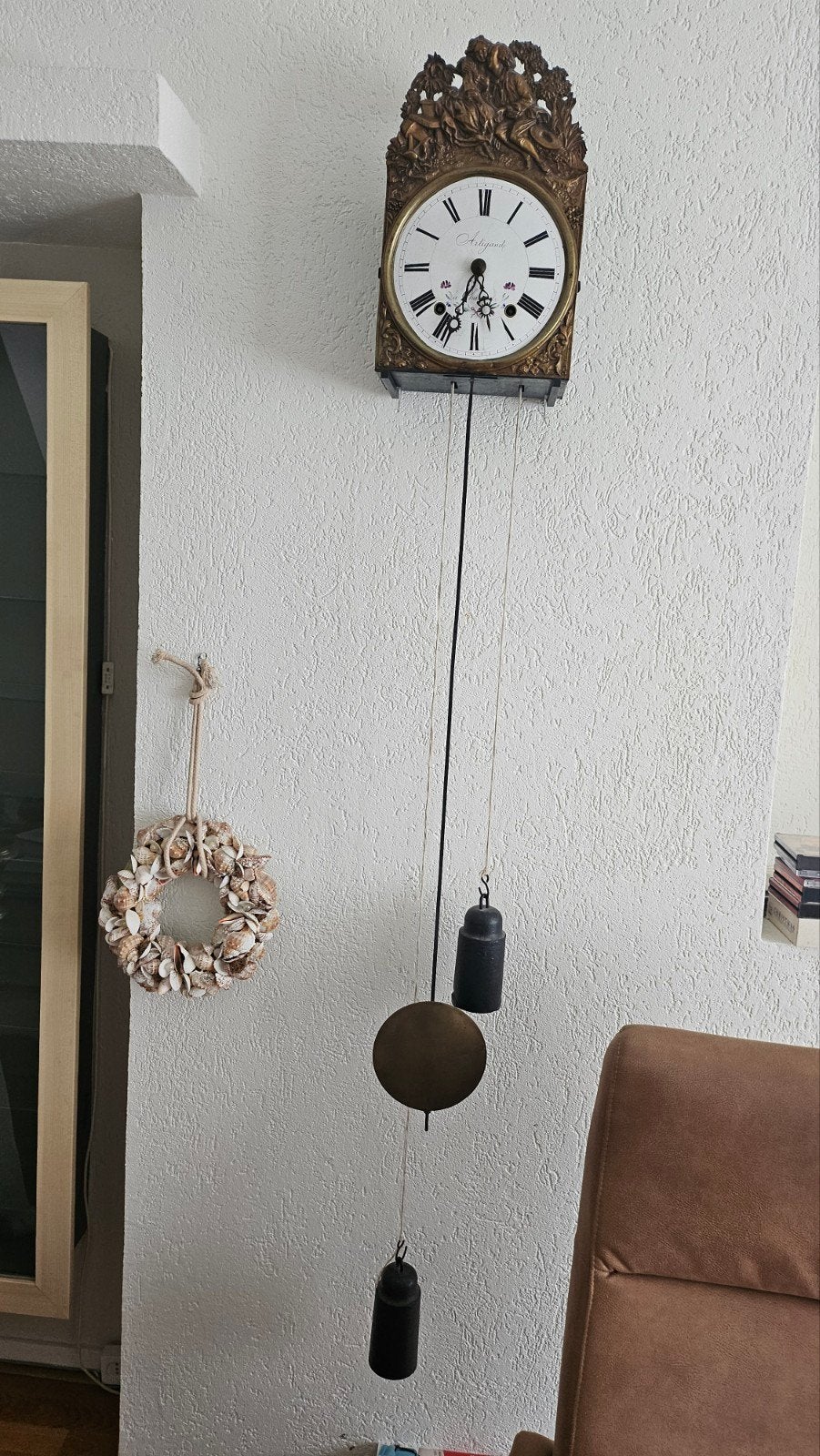 Antieke Wandklok met Gewichten - Klassiek Design, Ophalen