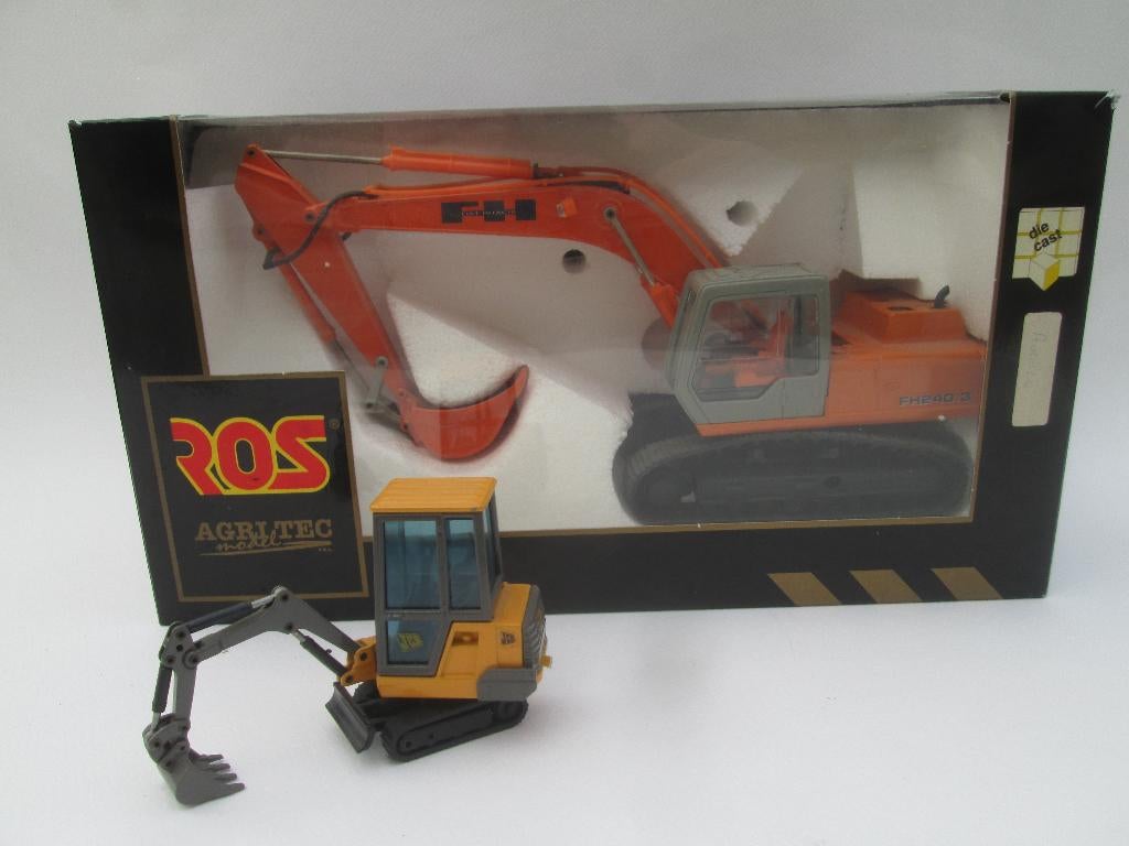 ROS Fiat-Hitachi FH240-3 & Joal JCB 801 minigraaf, Overige merken, 1:32 tot 1:50, Overige typen, Nieuw