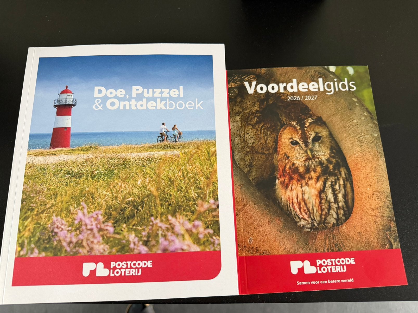 Voordeel gids 2026/2027 en doe boek postcodeloterij