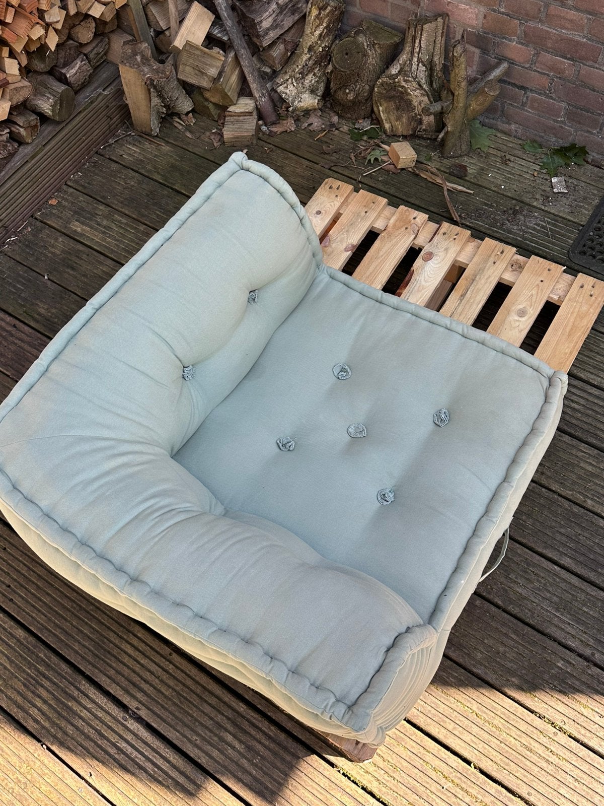 Pallet kussen/ hoekzit, Ophalen, Zo goed als nieuw, Overige typen