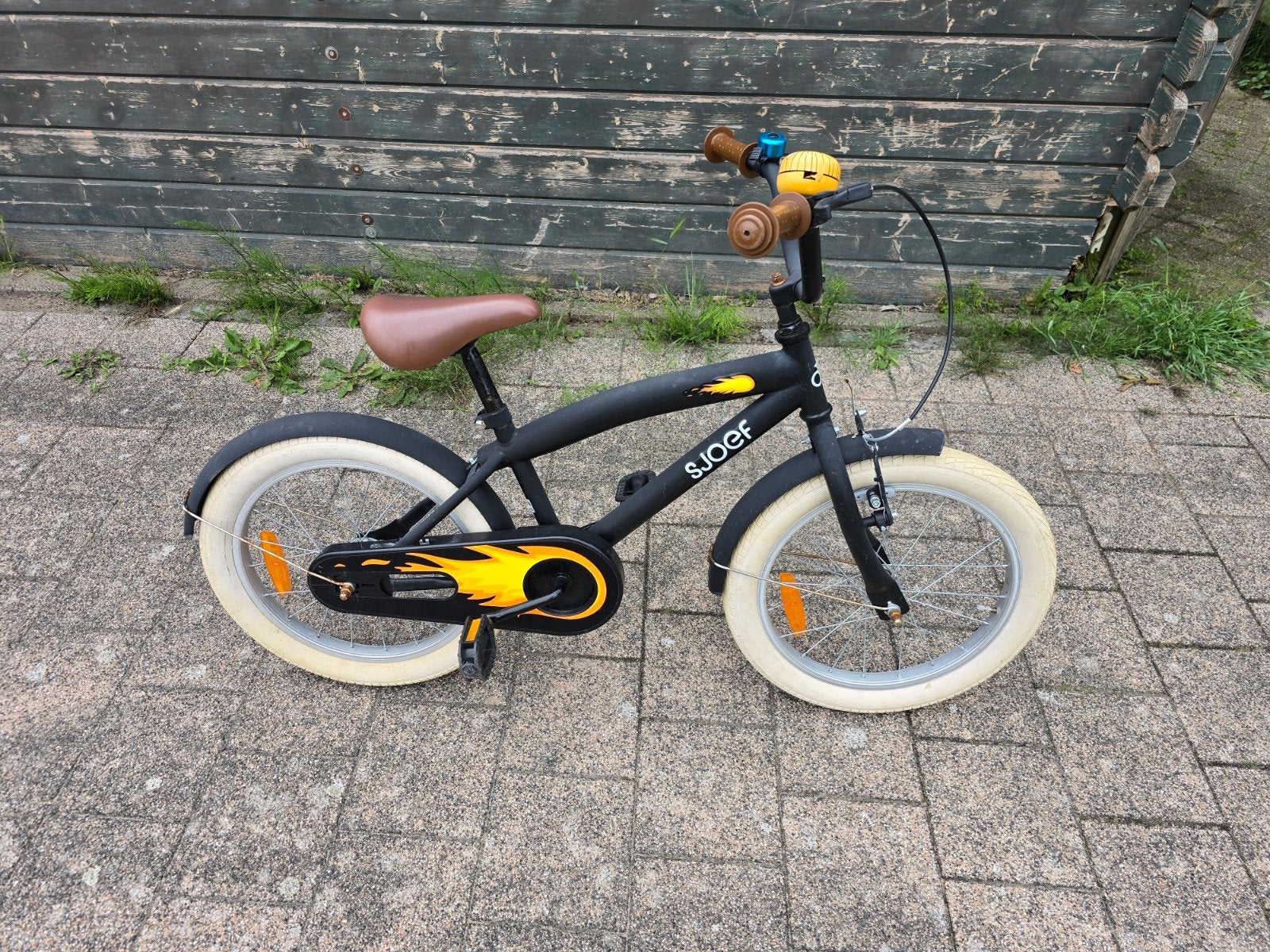 Sjoef kinderfiets - Kan nog een ronde mee!, Fietsen en Brommers, Fietsen | Kinderfietsjes, Ophalen, Velgrem, Sjoef, 16 tot 20 inch