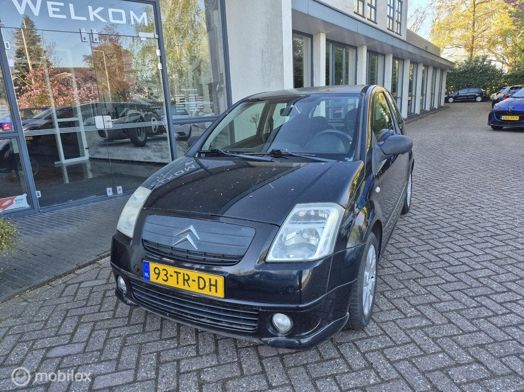 Citroen C2 1.4i Caractère '07 Sport|LM wielen|20-4-2027 APK, Voorwielaandrijving, 4 cilinders, 965 kg, Zwart