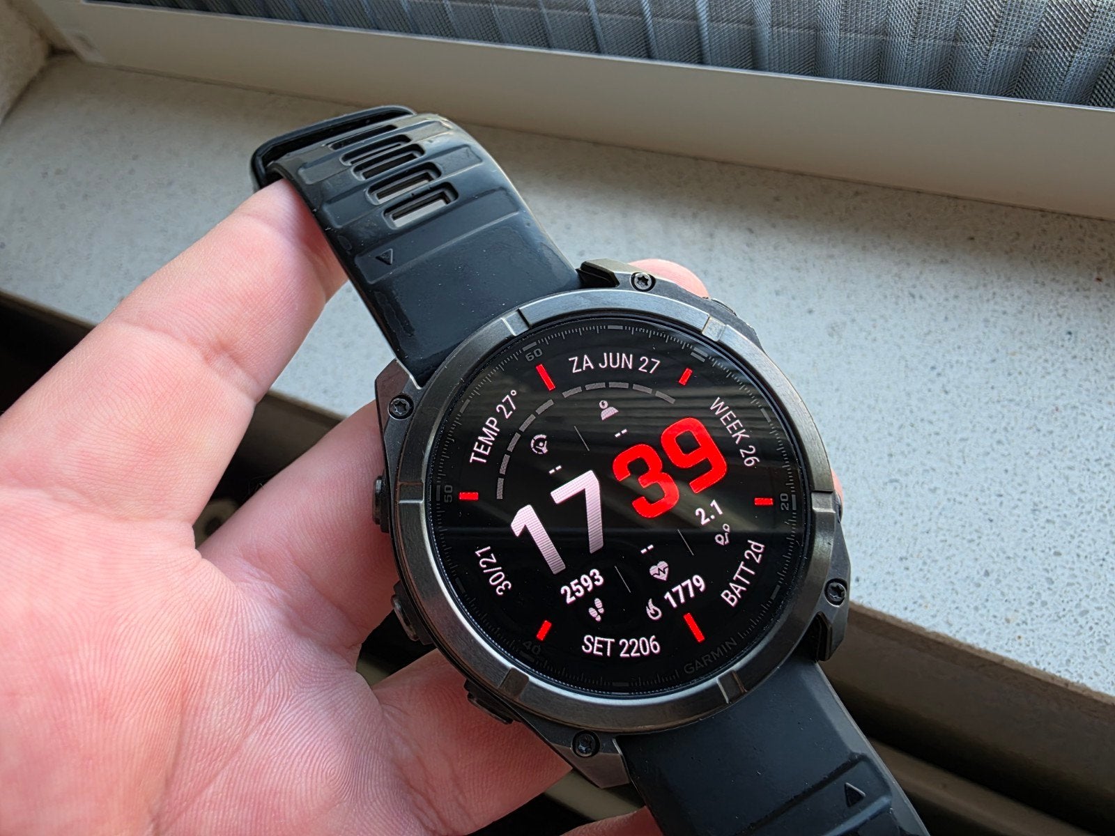 Garmin Fēnix 8 51mm, Sapphire Titanium, Nieuwstaat, Ophalen, Zwart, Garmin, Zo goed als nieuw