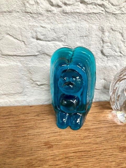 Bergdala Zweden: 2 trollenbeedjes, glas jr '70. P. Johansson, Ophalen of Verzenden
