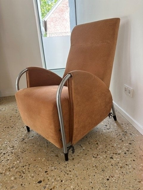 Fauteuil van Gelderland, Ophalen, Gebruikt, 50 tot 75 cm, Leer