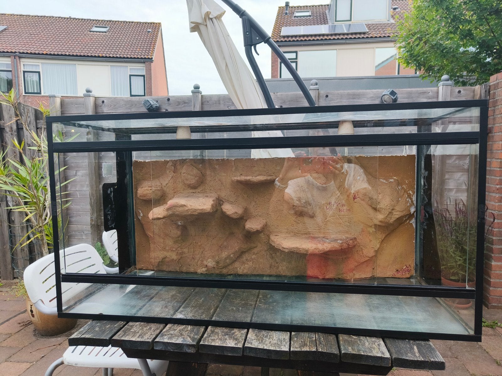 MIDDELGROOT terrarium 50x100x40, Dieren en Toebehoren, Reptielen en Amfibieën | Toebehoren, Ophalen
