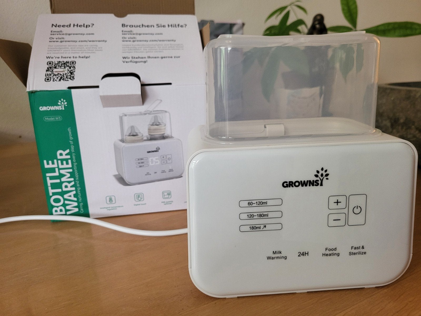 Grownsy Flessenwarmer - Snel en Veilig voor Babyvoeding, Ophalen of Verzenden