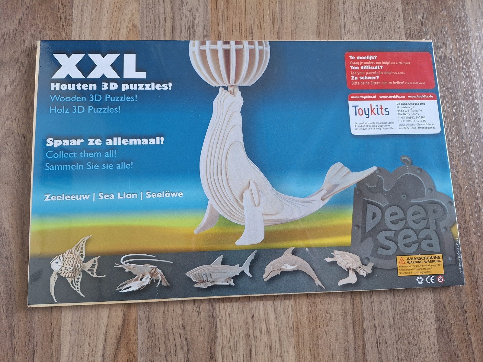 Nieuw houten zeeleeuw 3d puzzel, Ophalen of Verzenden, Nieuw