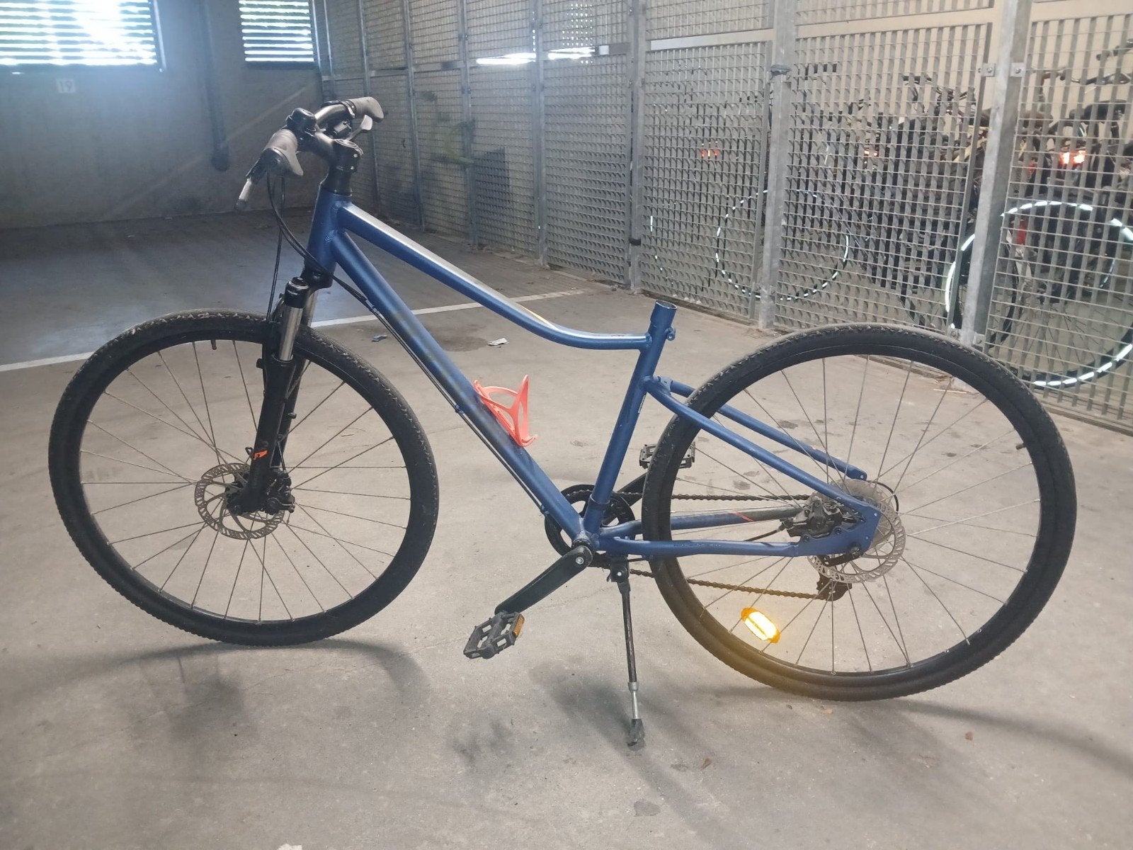 Decathlon hybride mtb, Gebruikt, Hardtail, Heren, Schijfrem