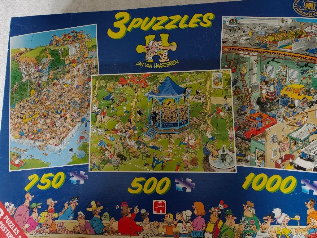 Jan van Haasteren - Puzzel, Ophalen, 500 t/m 1500 stukjes, Zo goed als nieuw, Legpuzzel