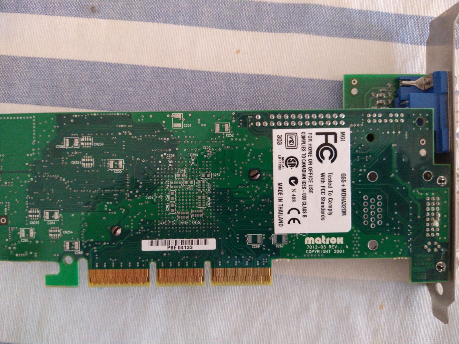 Matrox G550 AGP Grafische Kaart - Vintage GPU, Computers en Software, Gebruikt, Overige soorten, VGA, Ophalen of Verzenden