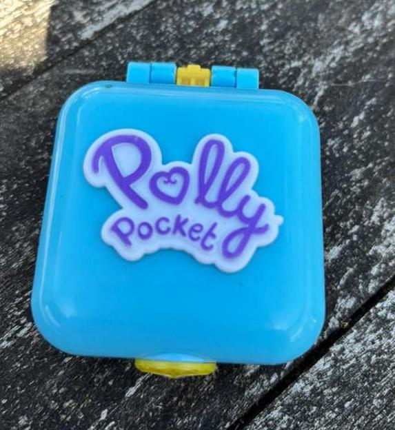 Polly Pocket klein blauw doosje, Verzenden, Zo goed als nieuw