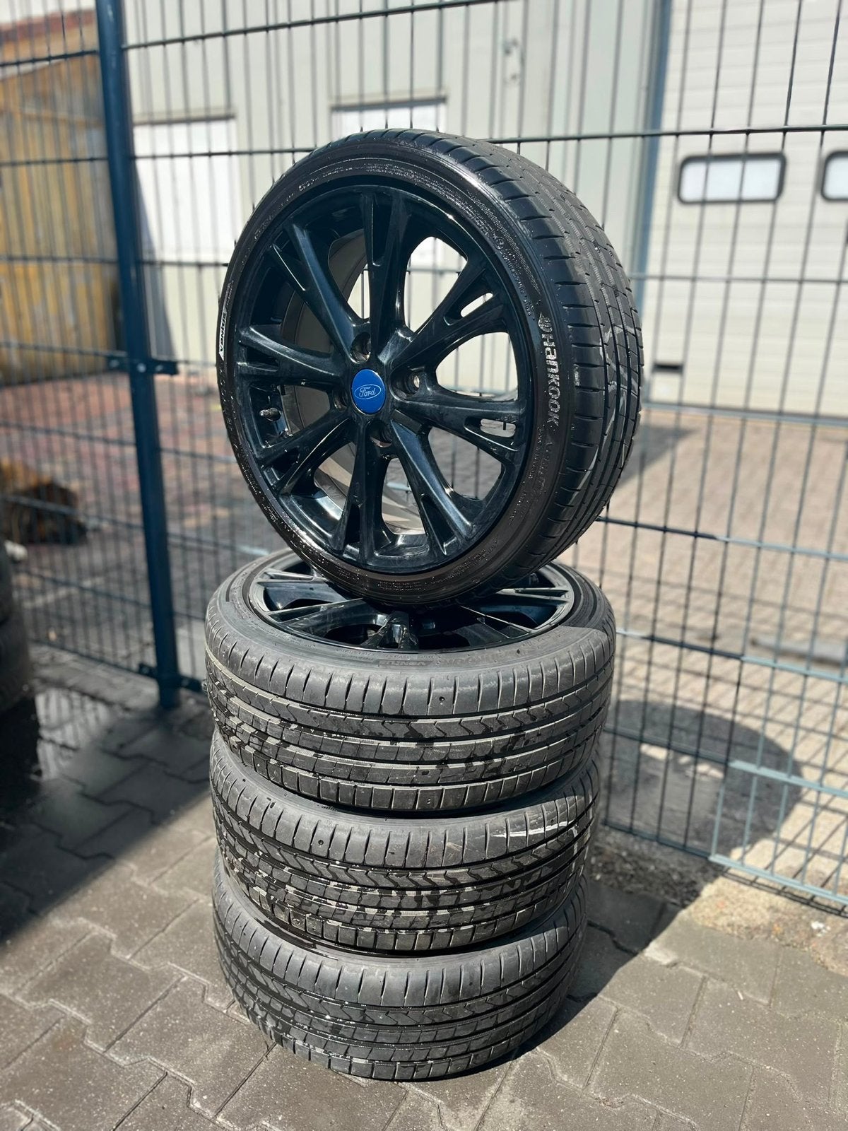 Ford 17inch ST velgen met Hankook zomerbanden, Gebruikt, Banden en Velgen, 17 inch, Personenwagen
