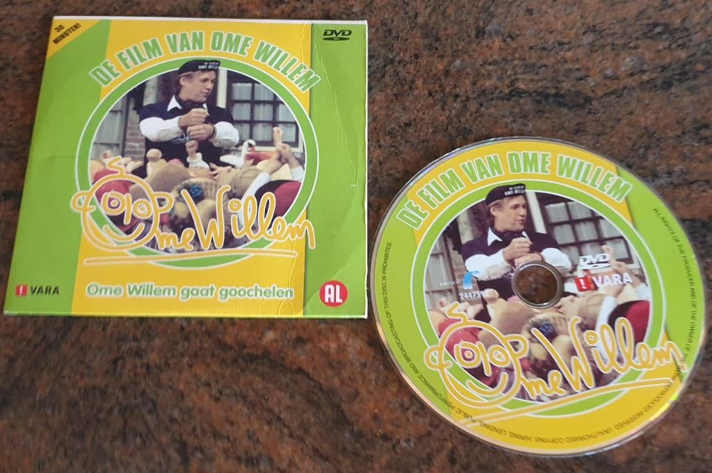 DVD De film van Ome Willem _ Ome Willem gaat goochelen, Gebruikt, Alle leeftijden, Ophalen of Verzenden, Tv fictie