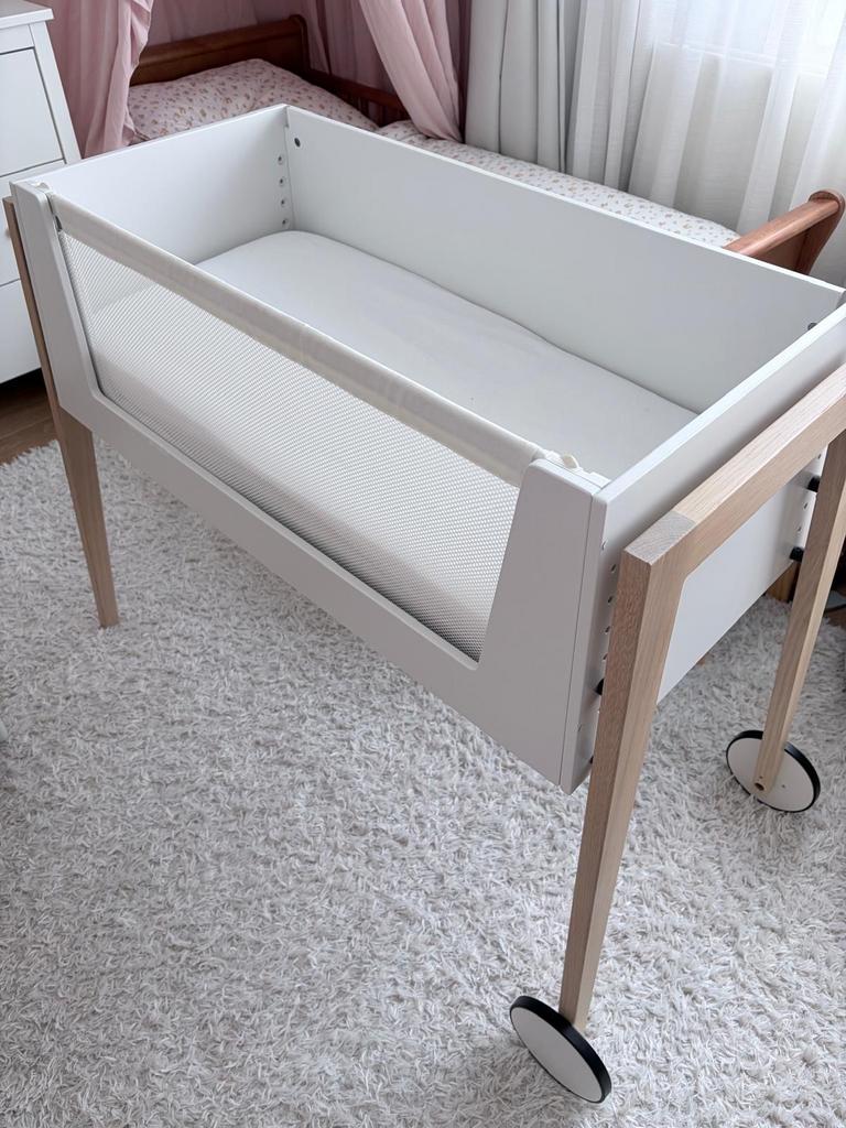 Leander Cosleeper Linea Side bed, Ophalen, Zo goed als nieuw, Wieg