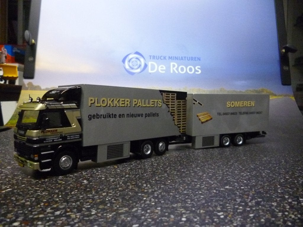 Tekno Scania 3 serie Plokker Pallethandel met certificaat, Ophalen of Verzenden, Nieuw, Bus of Vrachtwagen, Tekno